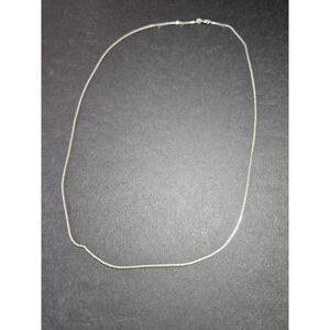 **Final Sale** Italian sterling silver box link necklace 24"